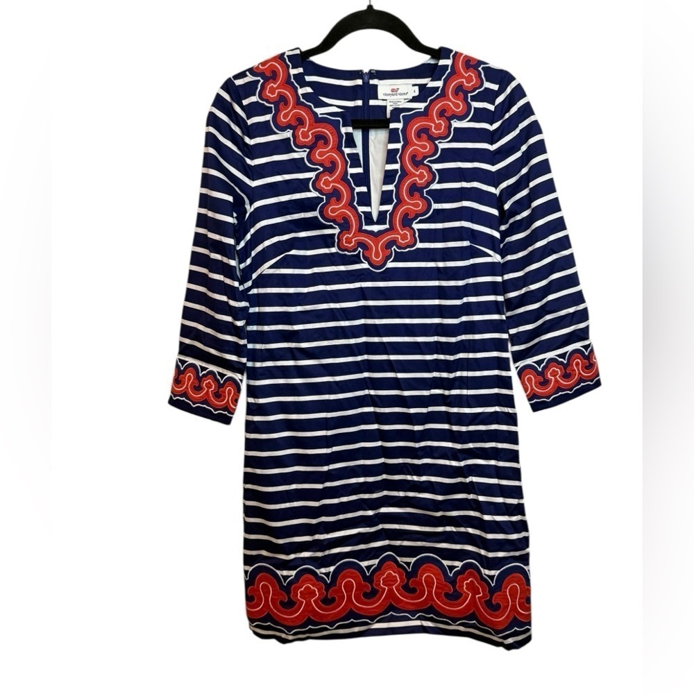 Vineyard Vines Red White & Blue Patriotic Nautical Dress
